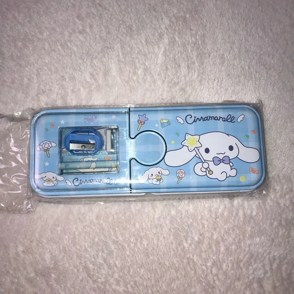 Sanrio character Cinnamoroll Tin Pencil Case New